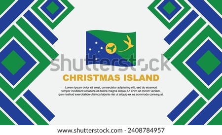 Christmas Island Flag Abstract Background Design Template. Christmas Island Independence Day Banner Wallpaper Vector Illustration. Christmas Island