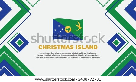 Christmas Island Flag Abstract Background Design Template. Christmas Island Independence Day Banner Wallpaper Vector Illustration. Christmas Island Background