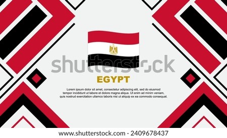 Egypt Flag Abstract Background Design Template. Egypt Independence Day Banner Wallpaper Vector Illustration. Egypt Flag