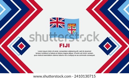 Fiji Flag Abstract Background Design Template. Fiji Independence Day Banner Wallpaper Vector Illustration. Fiji Design