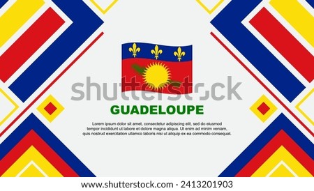 Guadeloupe Flag Abstract Background Design Template. Guadeloupe Independence Day Banner Wallpaper Vector Illustration. Guadeloupe Flag