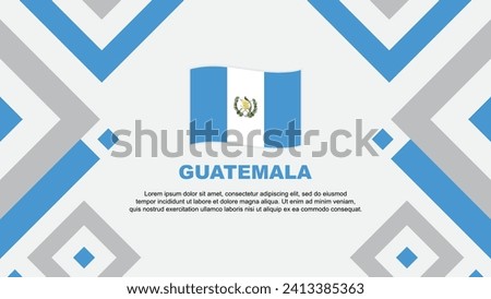 Guatemala Flag Abstract Background Design Template. Guatemala Independence Day Banner Wallpaper Vector Illustration. Guatemala Template