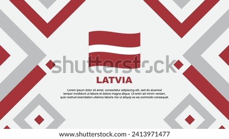 Latvia Flag Abstract Background Design Template. Latvia Independence Day Banner Wallpaper Vector Illustration. Latvia Template
