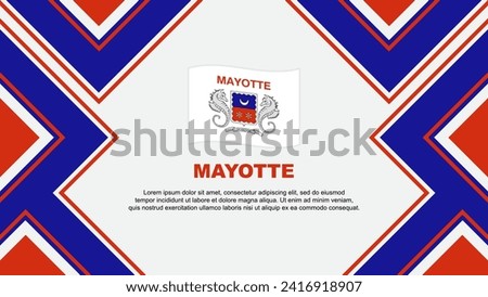 Mayotte Flag Abstract Background Design Template. Mayotte Independence Day Banner Wallpaper Vector Illustration. Mayotte Vector