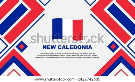 New Caledonia Flag Abstract Background Design Template. New Caledonia Independence Day Banner Wallpaper Vector Illustration. New Caledonia Flag