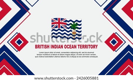 British Indian Ocean Territory Flag Abstract Background Design Template. Independence Day Banner Wallpaper Vector Illustration. Background