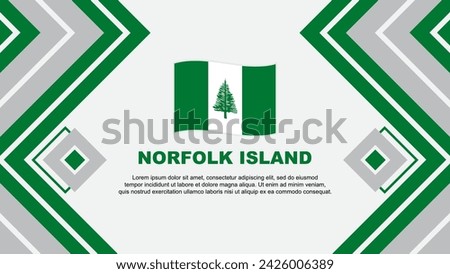 Norfolk Island Flag Abstract Background Design Template. Norfolk Island Independence Day Banner Wallpaper Vector Illustration. Norfolk Island Design