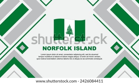 Norfolk Island Flag Abstract Background Design Template. Norfolk Island Independence Day Banner Wallpaper Vector Illustration. Norfolk Island Flag