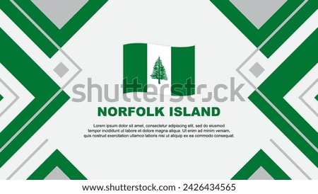 Norfolk Island Flag Abstract Background Design Template. Norfolk Island Independence Day Banner Wallpaper Vector Illustration. Norfolk Island Illustration
