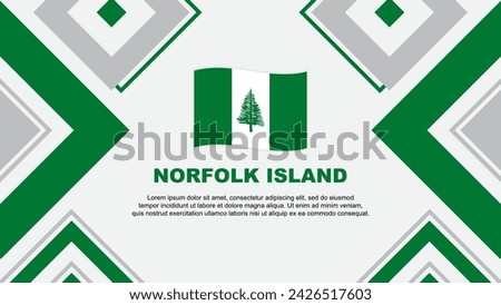 Norfolk Island Flag Abstract Background Design Template. Norfolk Island Independence Day Banner Wallpaper Vector Illustration. Norfolk Island Independence Day