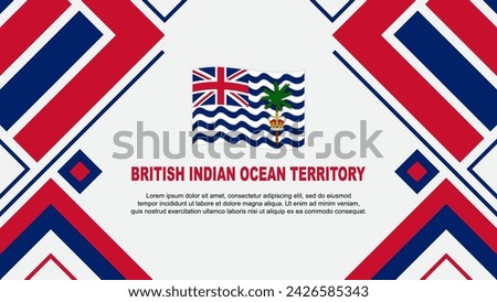 British Indian Ocean Territory Flag Abstract Background Design Template. Independence Day Banner Wallpaper Vector Illustration. Flag