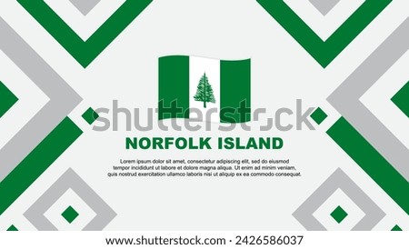 Norfolk Island Flag Abstract Background Design Template. Norfolk Island Independence Day Banner Wallpaper Vector Illustration. Norfolk Island Template