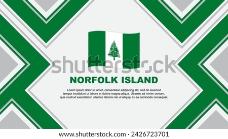 Norfolk Island Flag Abstract Background Design Template. Norfolk Island Independence Day Banner Wallpaper Vector Illustration. Norfolk Island Vector