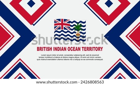 British Indian Ocean Territory Flag Abstract Background Design Template. Independence Day Banner Wallpaper Vector Illustration. Independence Day