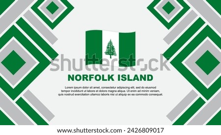 Norfolk Island Flag Abstract Background Design Template. Norfolk Island Independence Day Banner Wallpaper Vector Illustration. Norfolk Island