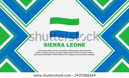 Sierra Leone Flag Abstract Background Design Template. Sierra Leone Independence Day Banner Wallpaper Vector Illustration. Sierra Leone Vector