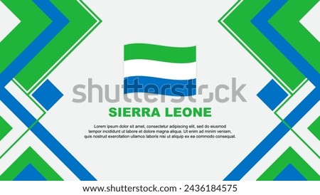 Sierra Leone Flag Abstract Background Design Template. Sierra Leone Independence Day Banner Wallpaper Vector Illustration. Sierra Leone Banner