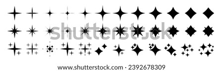 light, sparkel, star, glitter, twinkle, lights, night, shine, vector, spark, magic, bright, elements, set, collection, icon, burst, graphic, black, flat, isolated, decorative, fireworks, sky, symbol, 