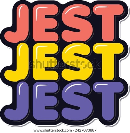 A whimsical lettering vector design capturing the spirit of jest and fun for April Fool's Day.