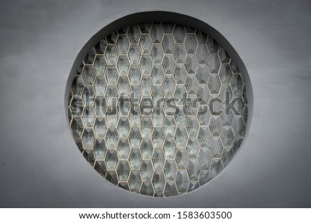 Similar – Image, Stock Photo Mosaic with brass edge from table from the 50s