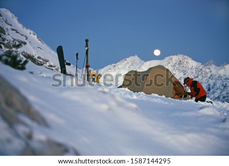 Similar – Foto Bild Sonnenuntergang am Nebelhorn