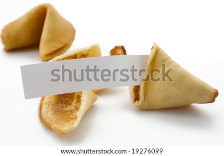 Open fortune cookie