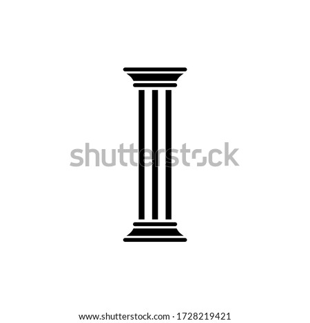 Pillar icon.Simple trendy flat pillar icon isolated from a white background. Vector illustration of eps10 商業照片 © 