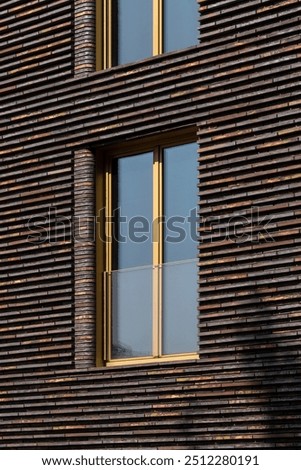 Similar – Image, Stock Photo Old clinker facade made of red brick in the sunshine in front of a bright blue sky in the Hanseatic town of Lemgo near Detmold in East Westphalia-Lippe