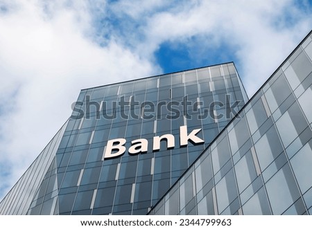 Image, Stock Photo Facade with the inscription Uni