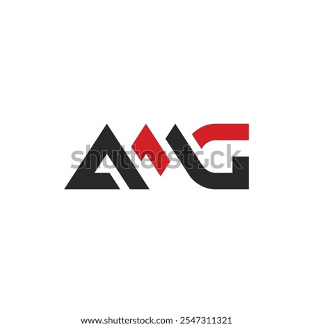 Modern Letter AMG Logo Concept