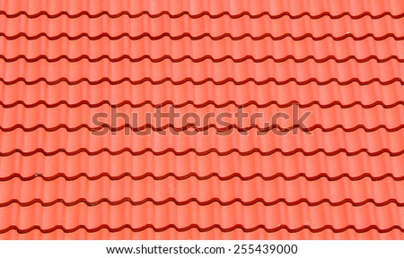 Red tiles roof, architecture background.