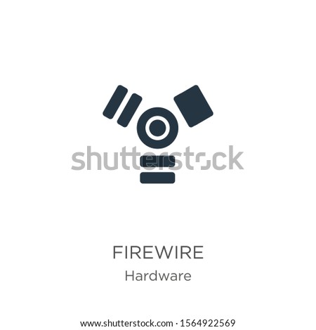 Firewire icon vector. Trendy flat firewire icon from hardware collection isolated on white background. Vector illustration can be used for web and mobile graphic design, logo, eps10
