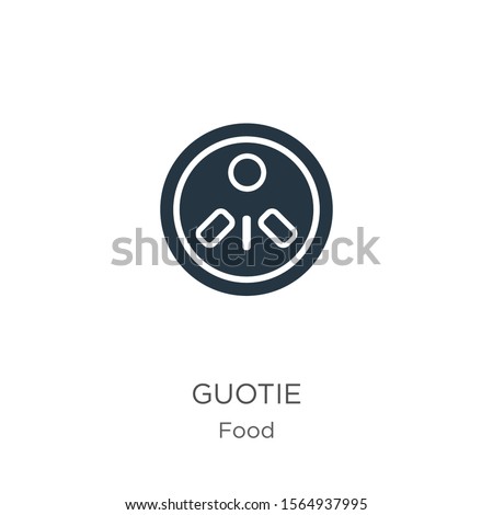 Guotie icon vector. Trendy flat guotie icon from food collection isolated on white background. Vector illustration can be used for web and mobile graphic design, logo, eps10