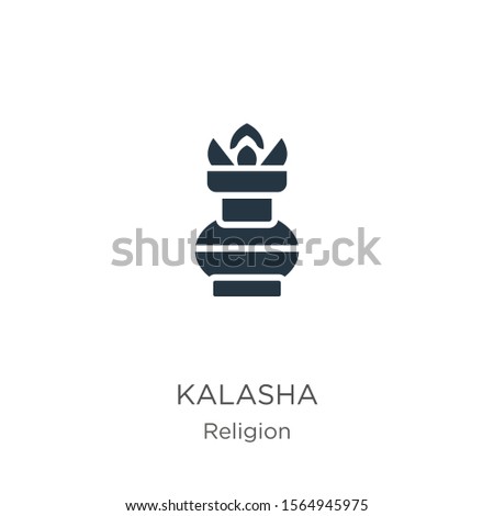 Kalasha icon vector. Trendy flat kalasha icon from religion collection isolated on white background. Vector illustration can be used for web and mobile graphic design, logo, eps10