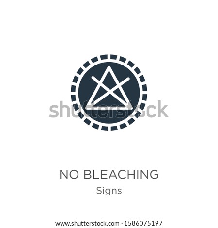 No bleaching icon vector. Trendy flat no bleaching icon from signs collection isolated on white background. Vector illustration can be used for web and mobile graphic design, logo, eps10