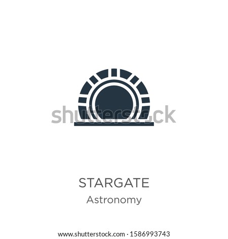 Stargate icon vector. Trendy flat stargate icon from astronomy collection isolated on white background. Vector illustration can be used for web and mobile graphic design, logo, eps10