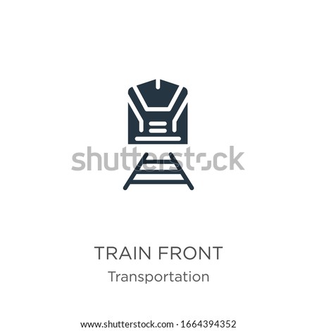 Train front icon vector. Trendy flat train front icon from transportation collection isolated on white background. Vector illustration can be used for web and mobile graphic design, logo, eps10