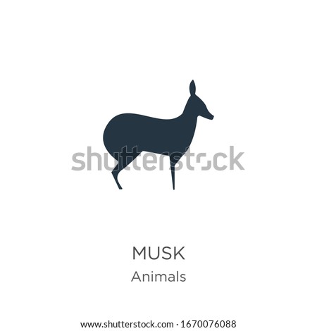 Musk icon vector. Trendy flat musk icon from animals collection isolated on white background. Vector illustration can be used for web and mobile graphic design, logo, eps10