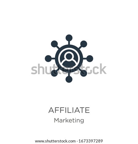 Affiliate icon vector. Trendy flat affiliate icon from marketing collection isolated on white background. Vector illustration can be used for web and mobile graphic design, logo, eps10
