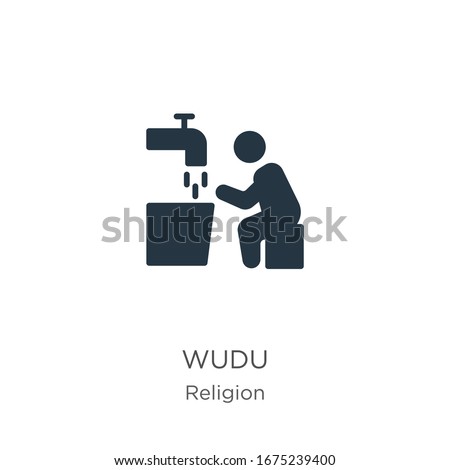 Wudu icon vector. Trendy flat wudu icon from religion collection isolated on white background. Vector illustration can be used for web and mobile graphic design, logo, eps10