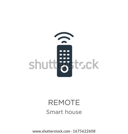 Remote icon vector. Trendy flat remote icon from smart house collection isolated on white background. Vector illustration can be used for web and mobile graphic design, logo, eps10