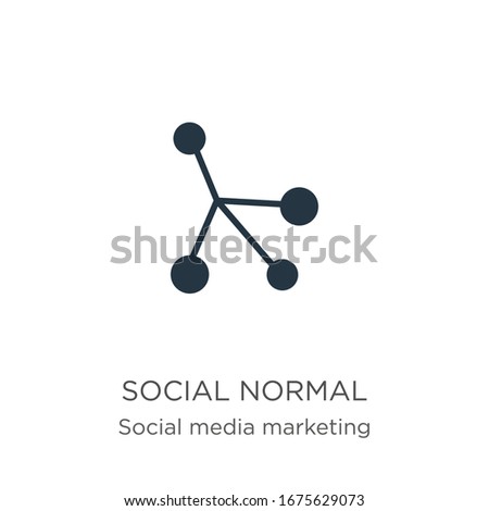 Social normal icon vector. Trendy flat social normal icon from social collection isolated on white background. Vector illustration can be used for web and mobile graphic design, logo, eps10