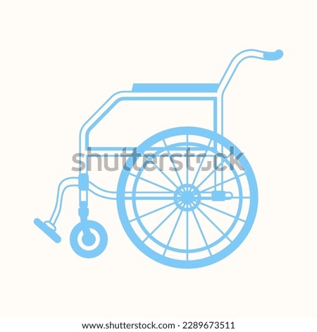 icon for world day of disabled people, wheelchair symbol illustration