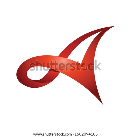 Red alfa logo abstract design