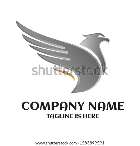 bird logo design silhouette vector design graphic tempate. Airlines logo