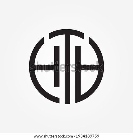 Creative minimal HTB  logo symbol
