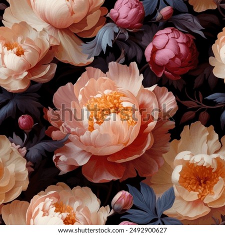 Similar – Image, Stock Photo Bunch of Peony Style Tulips