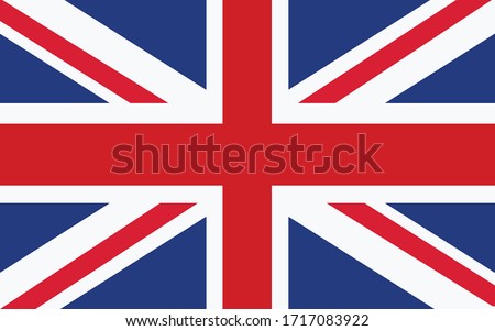 United Kingdom flag vector graphic. Rectangle British flag illustration. United Kingdom country flag is a symbol of freedom, patriotism and independence.