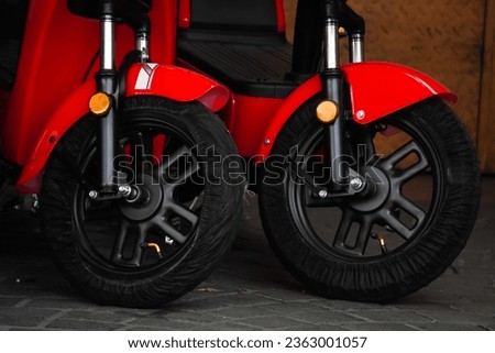Similar – Image, Stock Photo Rim, mudguard and fork of a rusty bicycle