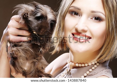 young woman with Guinea pig